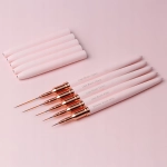 PĘDZELKI pędzle do zdobień paznokci manicure WZORKÓW 5 sztuk komplet TUBA
