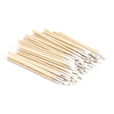 100 sztuk Drewniane patyczki z BAWEŁNĄ precyzyjne