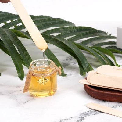 SZPATUŁKI patyczki drewniane DO masek WOSKU 100szt