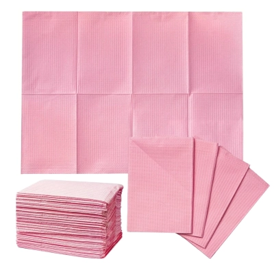 SERWETY podkłady PODFOLIOWANE jednorazowe do manicure 125 sztuk 33x45 OVEE