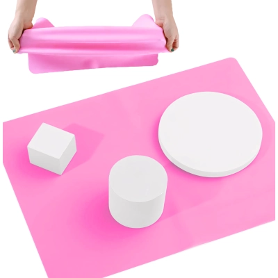 MATA SILIKONOWA podkładka ochronna kosmetyczna RÓŻ