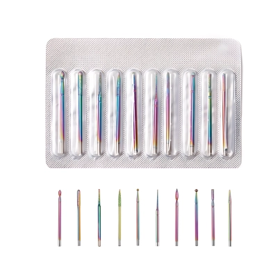 ZESTAW 10 x frezy PRECYZYJNE do skórek W BLISTRZE