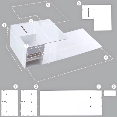 AKRYLOWY organizer półka NA PODUSZKĘ do RZĘS