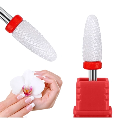 Frez ceramiczny DELIKATNY Stożek Hybryda Żel red