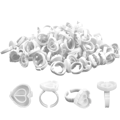 100 x PIERŚCIONKI na klej do rzęs lub tusz ZESTAW