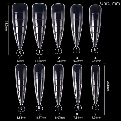 Tipsy Migdałki Dual Formy do Poly Gelu 100 sztuk
