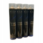 Lakier profesjonalny do włosów bardzo mocny Lecher VIA Spray duży 750 ml