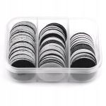 NAKŁADKI krążki ścierne zestaw podologiczny #80 #120 #180 60 sztuk DYSK