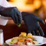 Rękawiczki jednorazowe nitrylowe czarne ZARYS r. XS 100 sztuk BEZPUDROWE