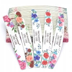 PILNIKI pilniczki 100/180 do piłowania PAZNOKCI SLIM cienkie 50sztuk KWIATY