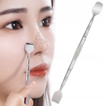 PROFESJONALNE dłutko KOPYTKO do skóry twarzy STAL NIERDZEWNA dwustronne