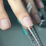 YOSHI PLASTIKOWE FORMY SZABLONY DO PRZEDŁUŻANIA PAZNOKCI TURKUS 400 szt.