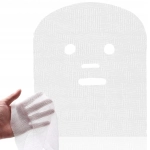 MASKI kosmetyczne z gazy zabiegowe jednorazowe na twarz 100sztuk 35x30cm