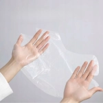 FOLIE kosmetyczne zabiegowe jednorazowe na szyję bezbarwne 100 sztuk