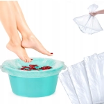 50 sztuk worki WORECZKI jednorazowe PEDICURE 60x50 cm foliowe do myjki stóp