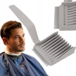 Profesjonalny GRZEBIEŃ fryzjerski do strzyżenia stylizacji dwustronny siwy