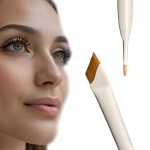 PĘDZELEK skośny cienki precyzyjny do brwi i oczu henny pasty PŁASKI