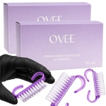 100 szt SZCZOTECZKA szczoteczki jednorazowe do pyłu paznokci ODPYLANIA Ovee