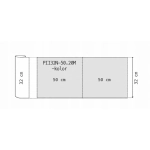 Serweta kosmetyczna podkład podfoliowany w rolce 32x50 ciemny róż Practical