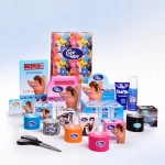 Taśma tejpy do kinesiotapingu CureTape 5 cm x 5 m Zebra kolorowy wzór