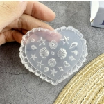 Forma SZABLON silikonowy do zdobień ozdób 3D paznokci MANICURE muszelki