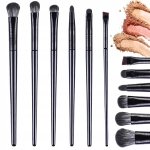 ZESTAW profesjonalnych pędzli do makijażu twarzy 6SZTUK syntetyczne MIĘKKIE