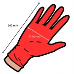 Rękawiczki nitrylowe BEZPUDROWE easyCARE berry ZARYS MALINOWE r.S 100 szt.