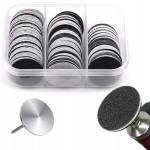 NAKŁADKI krążki ścierne zestaw podologiczny #80 #120 #180 60 sztuk DYSK