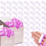 100 szt SZCZOTECZKA szczoteczki jednorazowe do pyłu paznokci ODPYLANIA Ovee