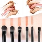 ZESTAW profesjonalnych pędzli do makijażu twarzy 6SZTUK syntetyczne MIĘKKIE