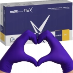 Rękawice jednorazowe rozm. M FLEX kobaltowe ZARYS 100 sztuk