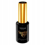 Top do paznokci z rożowymi płatkami borkatem Yoshi 10ml Sparkle Rose