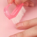 Szczoteczki jednorazowe róż do czyszczenia pyłu paznokci manicure 50 sztuk