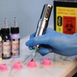 POJEMNICZKI kubeczki kieliszki na Pigment Tusz jednorazowe plastik 200szt