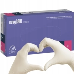 Rękawiczki jednorazowe pudrowane lateksowe ZARYS r. S 100 szt.białe