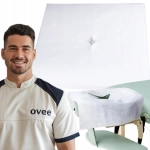 Podkłady jednorazowe kwadratowe ochraniacze pod twarz 100 sztuk włókninowe