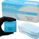 TOREBKI papierowo-foliowe PŁASKIE samoprzylepne do sterylizacji 57x130mm