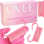 SZCZOTECZKI jednorazowe do paznokci czyszczenia pyłu MANICURE różowe 50szt