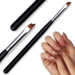 PĘDZELEK cienki precyzyjny do zdobień paznokci manicure NAIL ART płaski