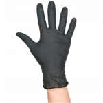 Rękawiczki jednorazowe Zarys easyCare czarne rozmiar 8 - M 50 par 100 sztuk