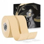CureTape BEAUTY WĄSKA TAŚMA DO KINESIOTAPINGU TWARZY tejpy 2,5cm x 5m 2szt