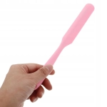 SZPATUŁKA kosmetyczna do kremów silikonowa WIELORAZOWA różowa 1 sztuka
