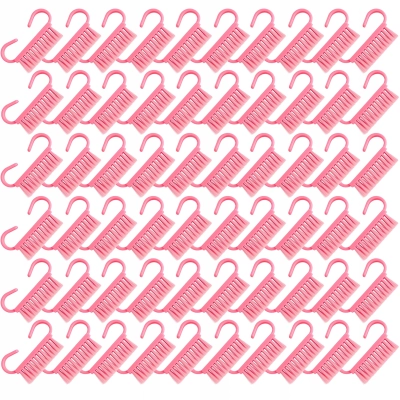 SZCZOTECZKI jednorazowe do paznokci czyszczenia pyłu MANICURE różowe 100szt