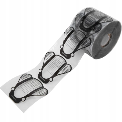 Plastikowe FORMY DO PRZEDŁUŻANIA PAZNOKCI żelem SZABLONY 500 sztuk