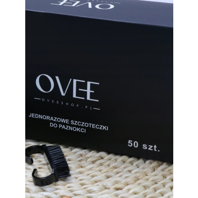 SZCZOTECZKI jednorazowe do Usuwania PYŁU Manicure czarne 50szt w pudełeczku