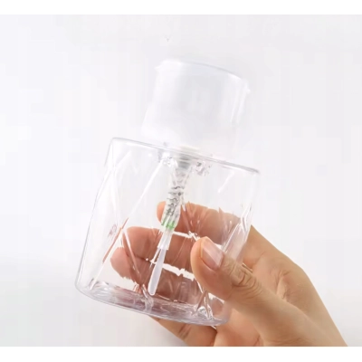 BUTELKA z pompką dozownikiem na CLEANER płyny 250ml przeźroczysta solidna