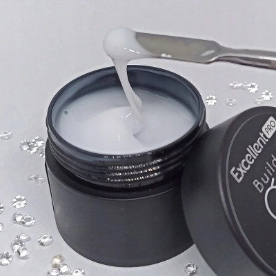 Żel Excellent PRO Builder Thixo 50g milky do budowania paznokci mleczny