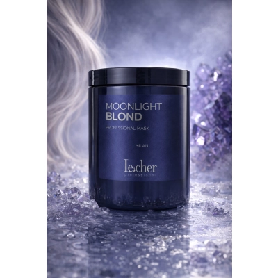 Lecher MOONLIGHT BLOND MASKA na włosy niebieska przeciw żółtym tonom 1000ml