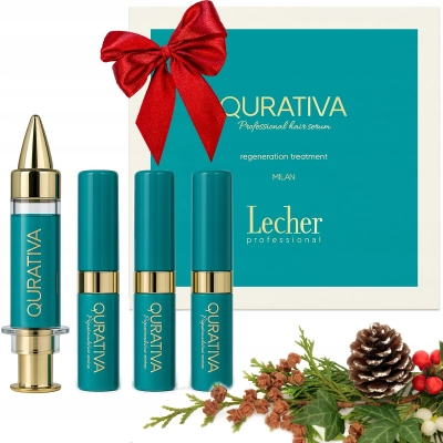 Zestaw Lecher Qurativa do regeneracji włosów serum ampułki 4x5ml na PREZENT
