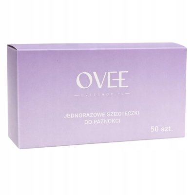 SZCZOTECZKI jednorazowe do Usuwania PYŁU Manicure fioletowe 50szt w pudełku